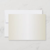 Christmas White Red Flowers Holidays Elegant 出欠カード (裏面)