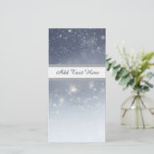 Christmas White Snowflakes シーズンカード (スタンド正面)