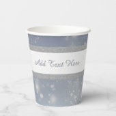 Christmas White Snowflakes 紙コップ (裏面)