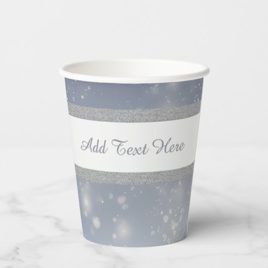 Christmas White Snowflakes 紙コップ (裏面)