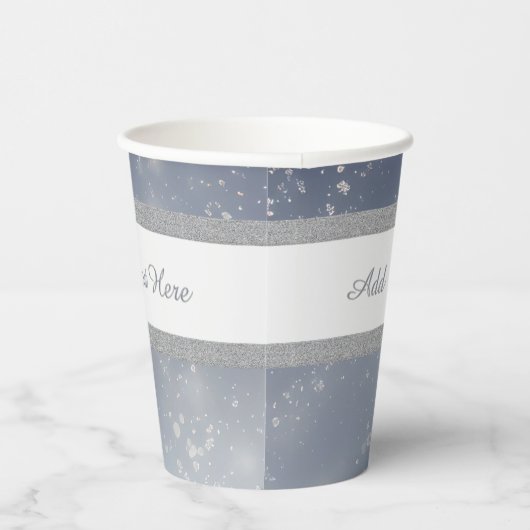 Christmas White Snowflakes 紙コップ (右)