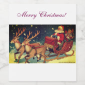 Christmas Wine Bottle Label ワインラベル (シングルラベル)