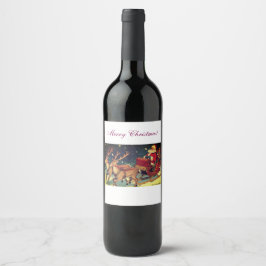 Christmas Wine Bottle Label ワインラベル
