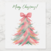 Christmas Wine Bottle Label ワインラベル (シングルラベル)