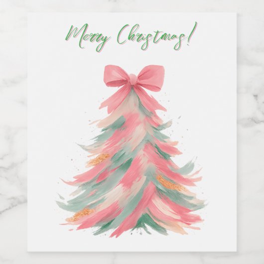 Christmas Wine Bottle Label ワインラベル (シングルラベル)