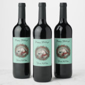 Christmas Wine Bottle Label customizable ワインラベル (ボトル)