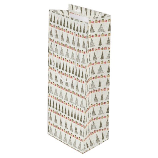 Christmas Wine Gift Bag ワインギフトバッグ (正面アングル)