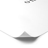 Christmas Winter Bloom or Flower Bar Sign ポスター (角)