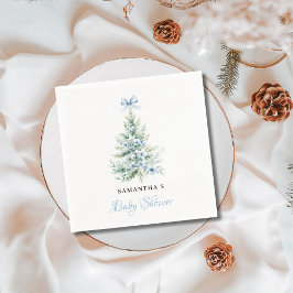 Christmas Winter Boy Baby Shower スタンダードカクテルナプキン
