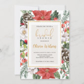 Christmas Winter Bridal Shower 招待状 (正面)