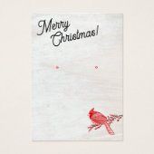 Christmas Winter Cardinal Earring Jewelry Display (正面)