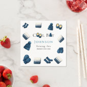  christmas winter cozy boy turning two スタンダードカクテルナプキン (インサイチュ)