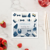  christmas winter cozy boy turning two スタンダードカクテルナプキン (インサイチュ)