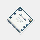 christmas winter cozy boy turning two スタンダードカクテルナプキン (角)