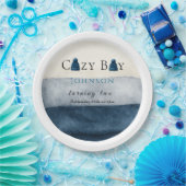  christmas winter cozy boy turning two ペーパープレート (パーティー)