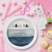  christmas winter cozy boy turning two ペーパープレート (パーティー)