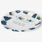  christmas winter cozy boy turning two ペーパープレート (アングル)