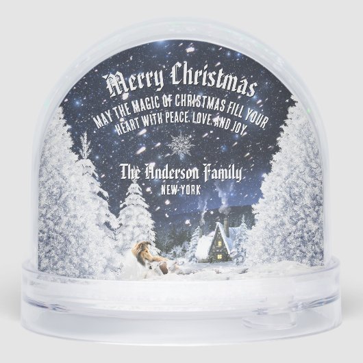 Christmas Winter Fairy Tale, Sable Collie Dog - (裏面)