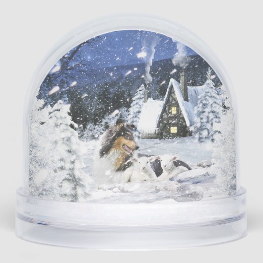 Christmas Winter Fairy Tale, Tricolor Collie Dog - (正面)