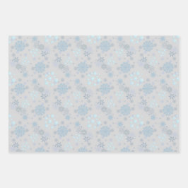 Christmas Winter Hanukkah Snowflake design ラッピングペーパーシート