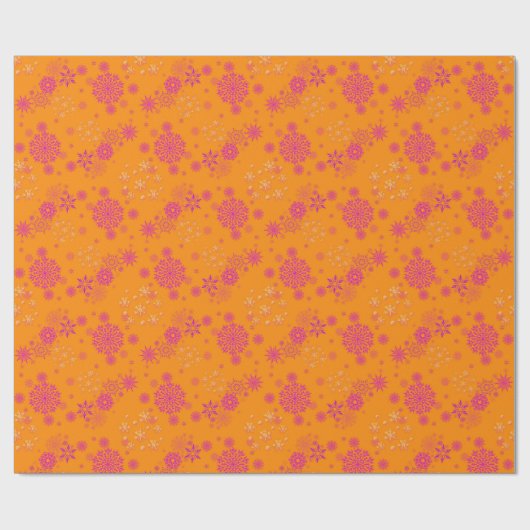 Christmas Winter Hanukkah Snowflake design  ラッピングペーパー (フラット)