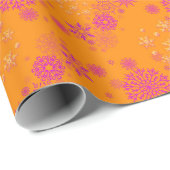 Christmas Winter Hanukkah Snowflake design  ラッピングペーパー (ロールコーナー)