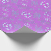 Christmas Winter Hanukkah Snowflake design  ラッピングペーパー (角)