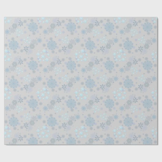 Christmas Winter Hanukkah Snowflake design ラッピングペーパー (フラット)