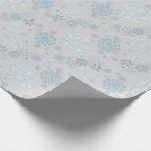 Christmas Winter Hanukkah Snowflake design ラッピングペーパー (角)