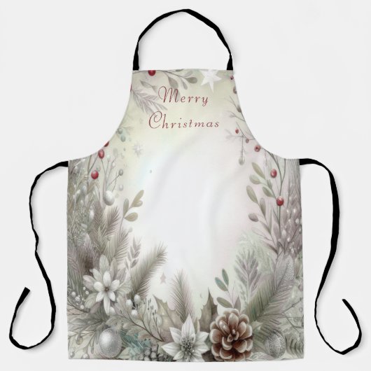 Christmas Winter Holiday Apron エプロン (正面)
