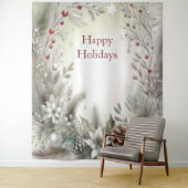 Christmas Winter Holiday Backdrop タペストリー (インサイチュ)