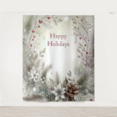 Christmas Winter Holiday Backdrop タペストリー (正面)