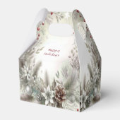 Christmas Winter Holiday Gift Box フェイバーボックス (裏面サイド)