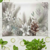 Christmas Winter Holiday Kitchen Towel キッチンタオル (折り畳み)