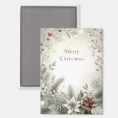 Christmas Winter Holiday Magnet マグネット (正面/裏面)