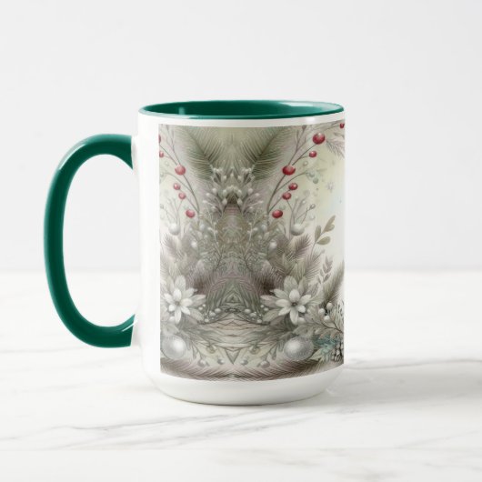 Christmas Winter Holiday Mug マグカップ (左)
