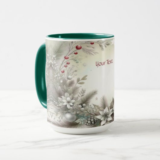 Christmas Winter Holiday Mug マグカップ (正面左)