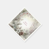 Christmas Winter Holiday Napkin スタンダードカクテルナプキン (角)