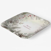 Christmas Winter Holiday Paper Plate ペーパープレート (傾斜あり)