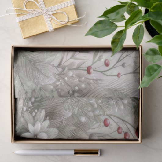 Christmas Winter Holiday Tissue Paper 薄葉紙 (ギフト)