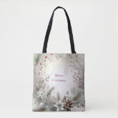 Christmas Winter Holiday Tote Bag トートバッグ (正面)