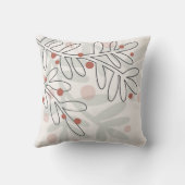 Christmas winter holidays mistletoe クッション (裏面)