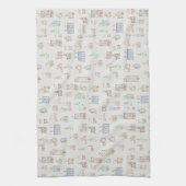 Christmas Winter House Tea Towel キッチンタオル (縦)
