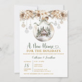 Christmas Winter Housewarming Party New Home Invit 招待状 (正面)