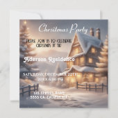 Christmas Winter Landscape  Christmas Party 招待状 (正面)