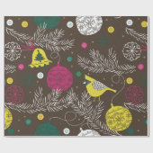 Christmas winter pattern ラッピングペーパー (フラット)