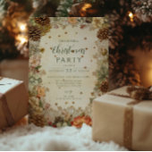 Christmas Winter Pine Elegance 招待状