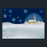 Christmas Winter Scene ポスター<br><div class="desc">A beautiful scenic Christmas winter scene. This design looks really effective on these Poster</div>