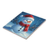 Christmas Winter Scene Ceramic Tile for Home タイル (側面)
