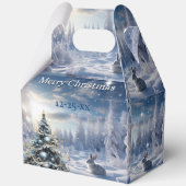 Christmas Winter Wonderland Snow Bunny  フェイバーボックス (裏面)